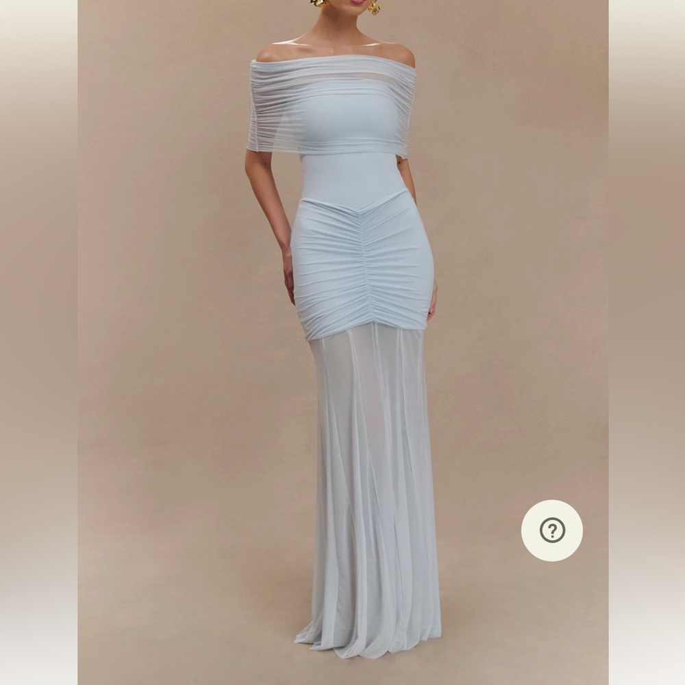 Meshki Caspian Dress in pale blue